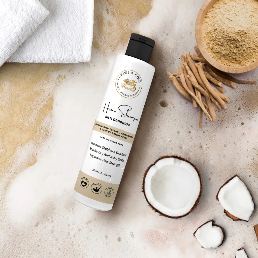 Coconut and Ashwagandha Anti-Dandruff Shampoo | All Scalp & Hair Types product image 1