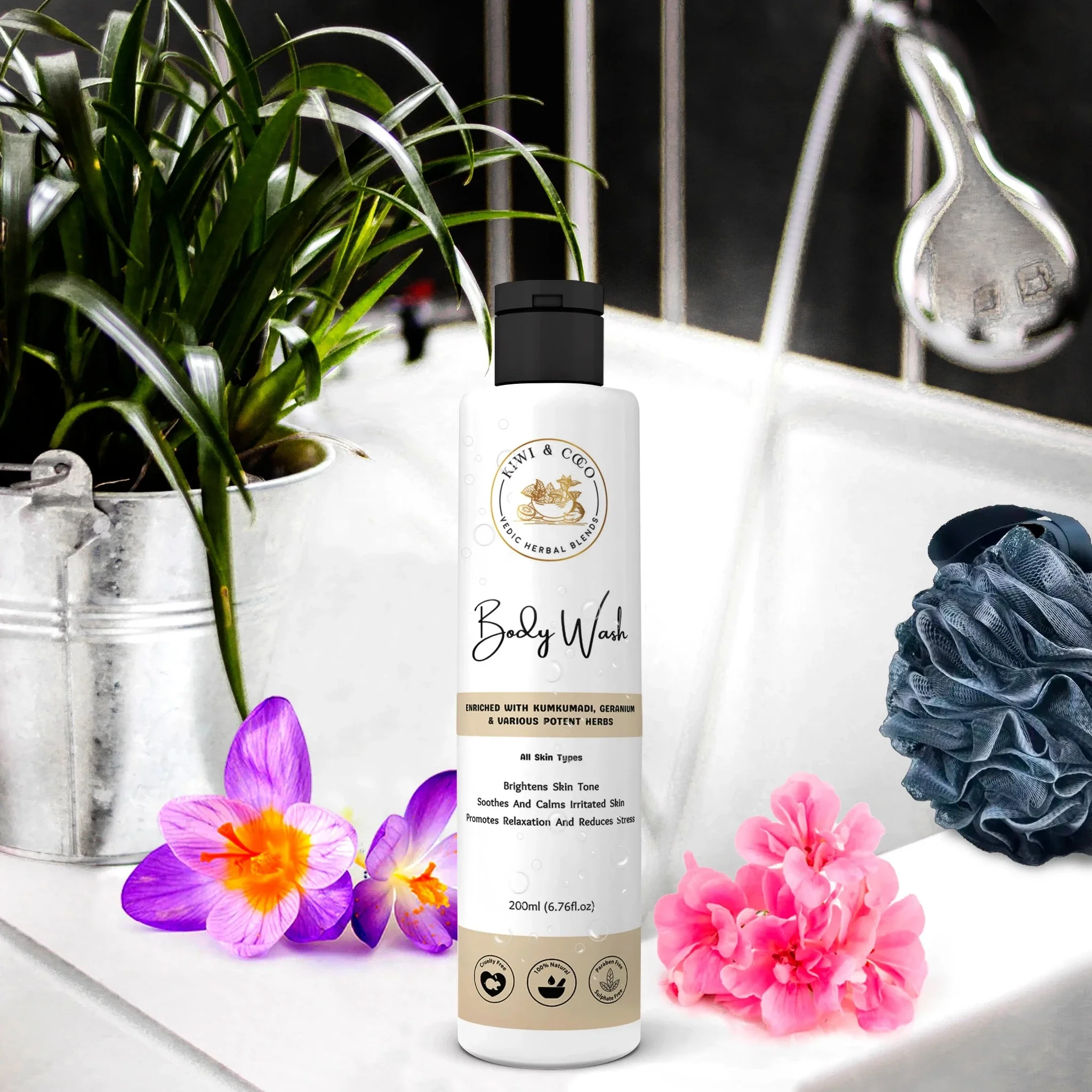 Kumkumadi Herbs & Geranium Body Wash | All Skin Types product image 1